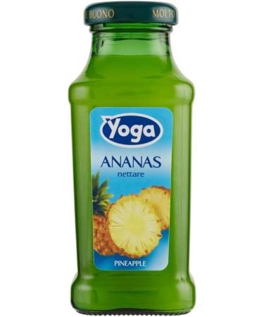  Italian Gourmet E.R. 48 x Yoga Succo Ananas Nettare pineapple juice refreshing fruit juice tropical taste 200 ml glass + 400 g Italian box of Polpa di Pomodoro - Buy Online on GoSupps.com