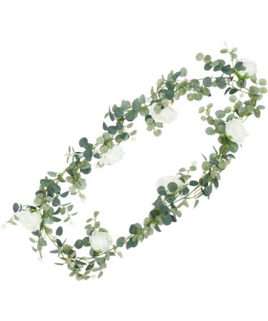 Cabilock 3pcs Wall Decor Home Forniture Decor Altar Decor White Rose Ornaments Hanging Decoration Light House Decorations for Home Decoration for Home Decorate Peony Vine Garland Artificial As Shownx3pcs 195*9*6cmx3pcs - Buy Online on GoSupps.com
