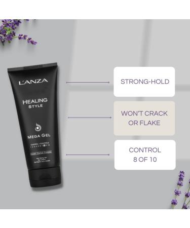 L'ANZA Healing Style Mega Gel - Strong Hold with Keratin, Alcohol-free Formula, UV Protection - 6.8 Fl Oz - Buy Online on GoSupps.com
