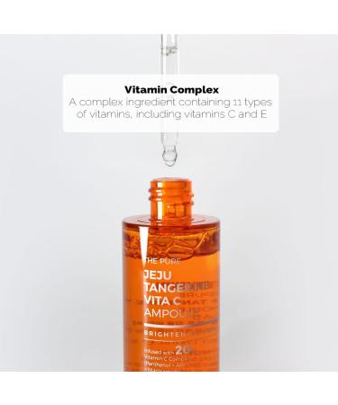 PS.PRETTYSKIN Jeju Tangerine Vitamin C Ampoule 52ml | Hydrating & Soothing Korean Skincare with Panthenol Adenosine & Niacinamide - International Shipping - Buy Online on GoSupps.com
