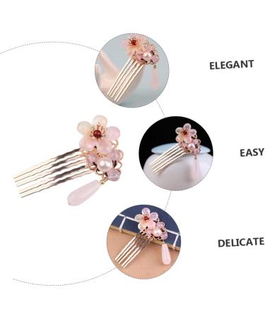 Ipetboom 1pc Hair Comb Hair Accessories Hair Gems for Women Bridal Hair Tiara for Girls Floral Hair Comb Flower Pearl Crystal Hair Hairpin Freshwater Pearl Bangs Comb Miss Wedding - Buy Online on GoSupps.com