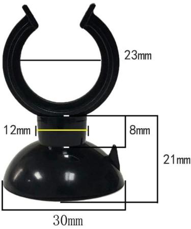 Lezed 25 Pack Aquarium Suction Cups - Heating Stick Holders for Fish Tanks Air Hose Clips 23x30mm - Durable & Versatile Aquarium Accessories - Buy Online on GoSupps.com