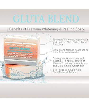Premium Whitening Soap with Glutathione Arbutin & Kojic Acid - Maximum Peeling for Radiant Skin | International Shipping Available - Buy Online on GoSupps.com