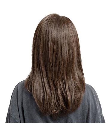 TopWigy Women's Long Straight Synthetic Wigs with Full Bangs - Washable Breathable Adjustable Head Circumference (BLC107) - International Shipping Available - Buy Online on GoSupps.com