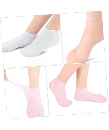 FRCOLOR 6 Pairs Gel Socks White Socks Lotion Socks Boat Socks Made of Gel Gel Socks Men Socks Elastic Gel Socks Socks for Heels Moisturising Sebs Women's Ripstop Socks - Buy Online on GoSupps.com