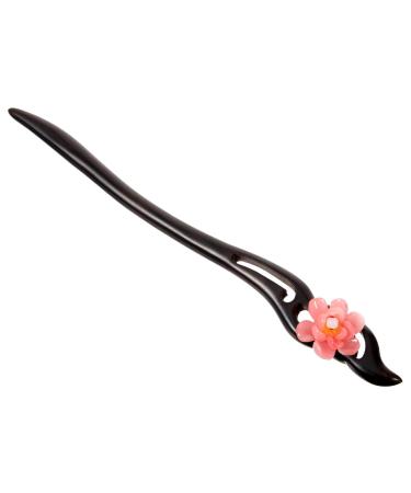 FRCOLOR chopsticks decor hair jewelry hair clips for girls Chinese hair accessories for women hair stick for women flower hair stick long hair chopstick women's Hairpin Ebony Costume