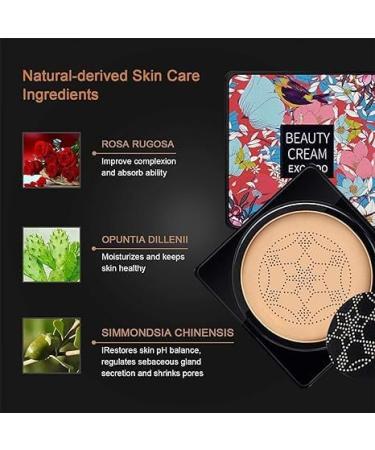  dewdat Mushroom Head Air Cushion CC Cream Long Lasting Moisturizing Foundation Matte Concealer Lightweight Water Resistant Liquid Foundation For Makeup For All Skin - Buy Online on GoSupps.com