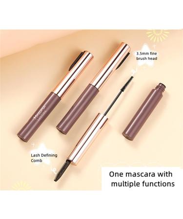 Black Mascara with Eyelash Comb Waterproof and Voluminous Eyelashes Long Lasting Mascara Smudge-Proof Thriving for Natural Lengthening and Thickening Effect (1 pcs) - Buy Online on GoSupps.com