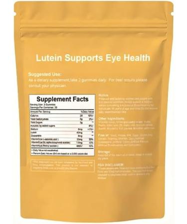 Lutein Lot de 60 gommes pour la sant oculaire ar me myrtille soutien de la vision - Buy Online on GoSupps.com