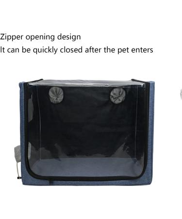 MAZLJ Pet Dryer Pet Hair Dryer Cage Pet Drying Box Cat and Dog Bath and Drying Box Pet Bed Foldable Blue 110X65X65cm - Buy Online on GoSupps.com