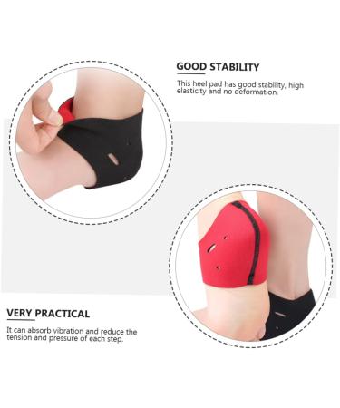 Beavorty Silicone Heel Protector Black 5 Pairs - Comfortable Heel Support for Exercise | Ankle Pad Brace for Ankle Support - Buy Online on GoSupps.com