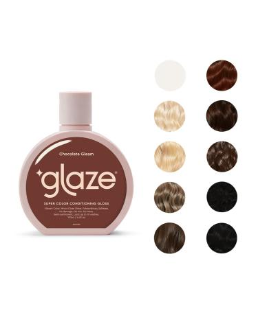 glaze Super Color Conditioning Gloss 6.4fl.oz (2-3 Hair Treatments) Award Winning Hair Gloss Treatment & Semi-Permanent Hair Dye. No mix  no mess hair mask colorant - guaranteed results in 10 minutes Chocolate Gleam