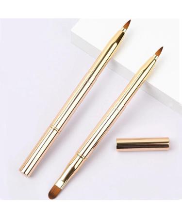 Retractable Lip Makeup Brush Lipstick Lip Gloss Brush Telescopic Dual Use Lip Eyeshadow Brush Beauty Tools (Color : Gold) - Buy Online on GoSupps.com