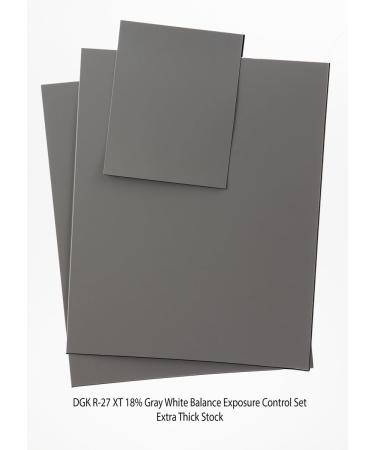 DGK Color Tools R-27 18% Gray White Balance & Exposure Control Card Set - 3 Cards (2x 8x10, 1x 4x5) - Buy Online on GoSupps.com