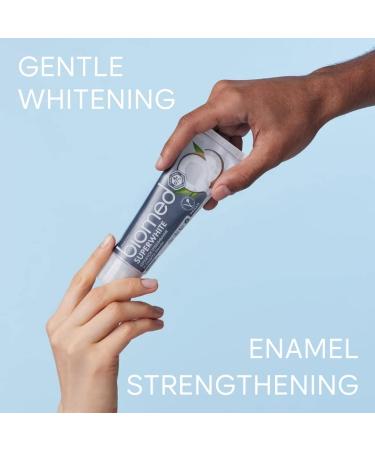 Biomed Superwhite 97% Natural Whitening Toothpaste | Enamel Strengthening | Coconut Flavour | Vegan & SLES Free | 100g - Buy Online on GoSupps.com