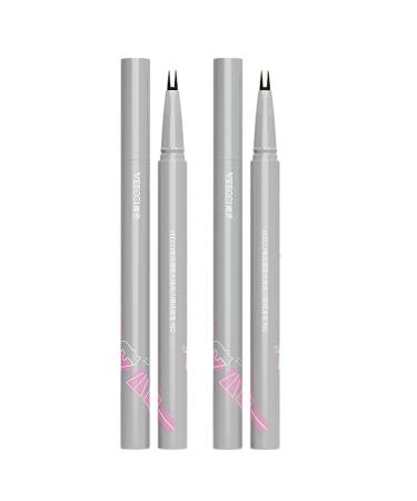 Lower Eyelashes Pencil Quick Dry Eyeliner Pencil with Double Clip Makeup Accessory for Daily Use Christmas Halloween