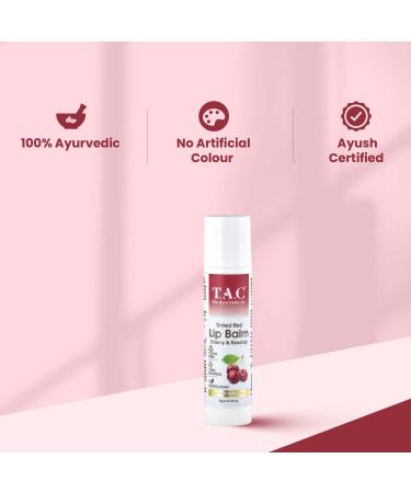 Tinted Cherry & Rosehip Vegan Lip Balm SPF 20 - Soothing Chapped Lips with Vitamin E & Shea Butter | Unisex All Skin Types 5g - Buy Online on GoSupps.com