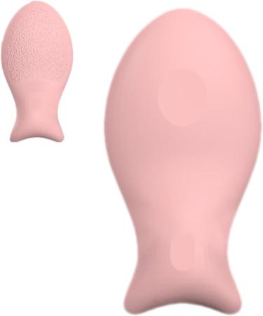 Powder Puff for Makeup Silicone Cosmetic Face Powder Puff - Fish Shaped Foundation Blender Beauty Puff Pads for Pressed Powder Liquid Foundation Small fish puff (pink) - Buy Online on GoSupps.com