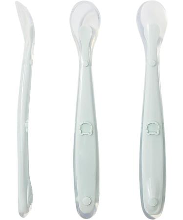 Tomedeks 4 Silicone Baby Spoons - Soft Curved Feeding Spoon Set for 1 Month+ (Color) - Buy Online on GoSupps.com