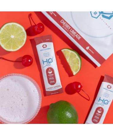 Cellutrex H2O Electrolytes Electrolyte Powder Drink Mix Zero Sugar Natural Salt Hydration Packets for Recovery and Wellness Cherry Limeade 20 Sticks - Buy Online on GoSupps.com