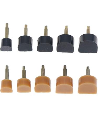 5 Pairs High Heel Shoe Repair Tips - Durable Non-Slip Caps | Replacement Heel Protectors in 5 Sizes (7-12mm) - U Shape Black - Buy Online on GoSupps.com
