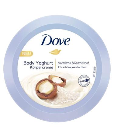 Dove Body Yoghurt Body Cream 250ml | Macadamia & Rice Milk - Hydrating Body Cream for All Skin Types | International Shipping Available - Buy Online on GoSupps.com