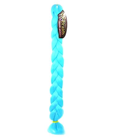 Premium 2m Mybraids - Light Blue Braid Hair for Rasta Braids Dreads Crochet Twists & Box Braids - Art Hair Extensions - Buy Online on GoSupps.com