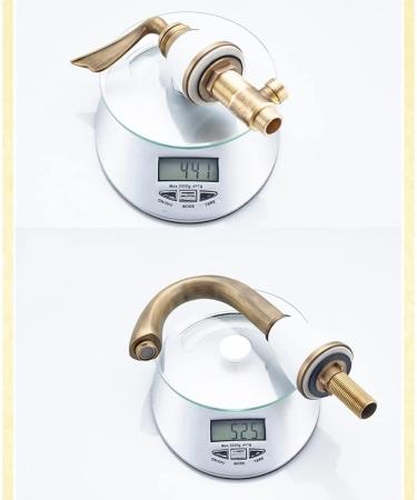 Robinets mitigeurs de lavabo 3 pi ces - Robinet mitigeur de Salle de bain - Robinet d' vier mont sur pont - Robinet mitigeur Pour Salle de bain et Cuisine - Dor  - Buy Online on GoSupps.com