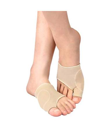 Hallux valgus correction bandage with gel pad bunion proofreading toe spreader hallux valgus rail for pain relief bunion sleep and night splint protection for overlapping toes