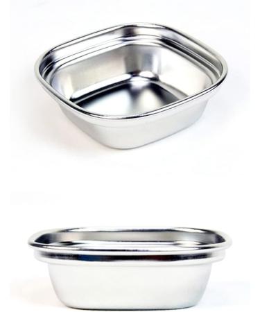 2 Pcs Small Animal Bowl Stainless Steel Single Hamster Feeder Small Dish Spoon Pet Food Bowl for Small Animal Rabbit Hamster - Buy Online on GoSupps.com