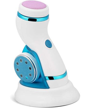 Qyebavge Electric Foot Scrubber and Exfoliator - Pedicure Device with 4 Replaceable Heads Waterproof Design for Dead Skin and Cuticle Removal Foot Massage Tool - Buy Online on GoSupps.com