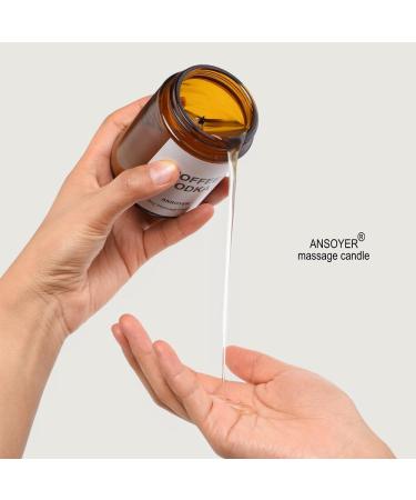 ANSOYER Chamomile Lavender Massage Oil Candle 4.5oz | Romantic Spa Gift, Home Scented Candle with Soybean Oil for Ultra Hydrating Body Care - Buy Online on GoSupps.com