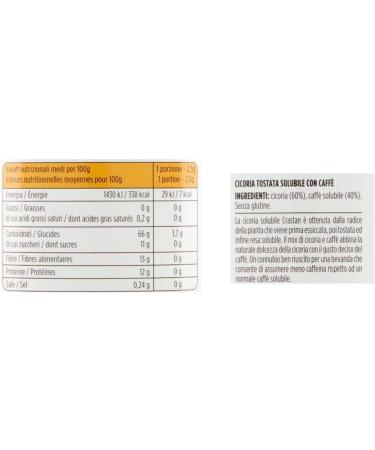  Caff Crastan Soluble Cicoria with Coffee - Soluble preparation - With coffee - 100 g - Gluten-free - Buy Online on GoSupps.com