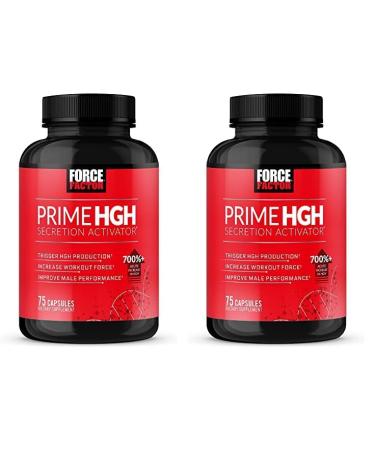 Force Factor Prime HGH Secretion Activator HGH Supplement for Men with Clinically Studied AlphaSize to Help Trigger HGH Production Increase Workout Force and Improve Performance 75 Capsules