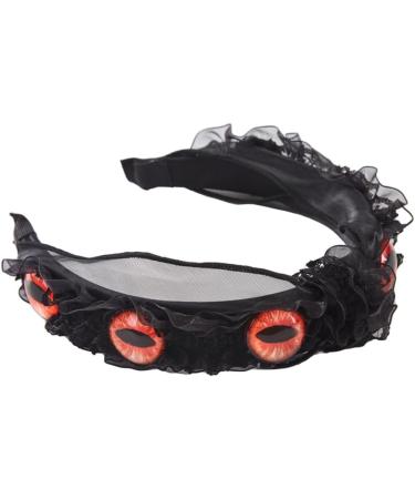 TQUXNGA Evil Eyes Headband For Women Pleated Headband Black a Headband Gothic Headband Goth Headpiece Punk Headband - Buy Online on GoSupps.com