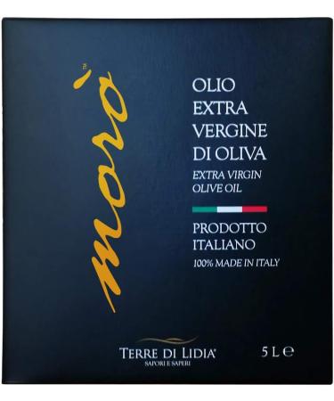 Terre Di Lidia - 2 x 5 Liters - Extra Virgin Olive Oil - Mor 2 x Bag in Box 5L - 100% Italian Product - Cultivar Ogliarola - Country 2023/2024 - Buy Online on GoSupps.com