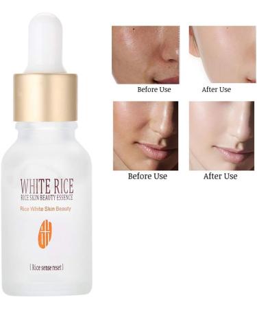 Facial Serum Essence White Rice Skin Care Deep Moisturizing High Hydrating Skin Nourish Face Dark Spot Correction Liquid Anti-Aging Firming Smooth Skin 15ml - Buy Online on GoSupps.com