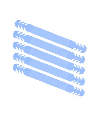 Set of 5 - Silicone Ear Savers - Blue | Anti-Slip Extension Hook for Ear Protection | Adjustable Reusable and Stylish | Hook Buckle Strap Mask Extender for Pain Relief