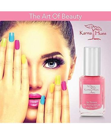 Karma Organic Quick Dry Nail Polish - Non-Toxic, Vegan, Cruelty-Free Paint for Adults & Kids - Beachy Chic Shade 0.43 fl oz - Buy Online on GoSupps.com