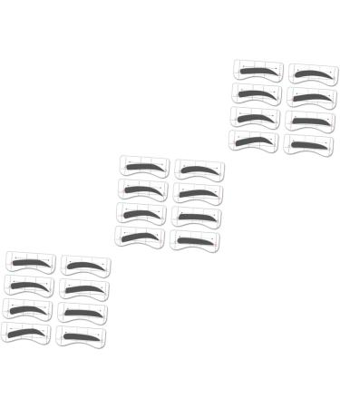 POPETPOP 96 Pairs 8 Eyeshadow Stencil Molds Eyebrow Stamp Eyebrow Sticker Card Eyebrow Powder - Buy Online on GoSupps.com