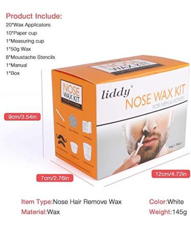 Nasal Hair Removal Wax Kit - Quick Safe & Painless Nose Wax Set for Men & Women - 50g - Buy Online on GoSupps.com