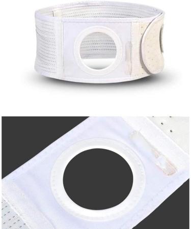 XJz Slope Elastic Ostomy Belt - Breathable Support Band for Waist & Belly with Stoma Opening - Extra Large 6cm - Buy Online on GoSupps.com