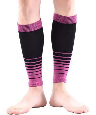 BESPORTBLE Calf Support Sleeve - Compression Wraps for Runners & Bike - Elastic Toeless Sock for Legs - Purple Leg Guard Shin Brace - Best Muscle Support for Sports - Buy Online on GoSupps.com