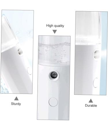 WOONEKY 1pc Hydrating Instrument Cool Facial Mister Mist Sprayer Mini Mister Electric Face Steamer Abs White - Buy Online on GoSupps.com