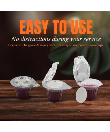 The Miracle Meal Pre-Filled Communion Cups & Wafers - Box of 500 - with 100% Trusted Concord Grape Juice & Wafer - Made in The USA - Premium Quality Guaranteed - Buy Online on GoSupps.com