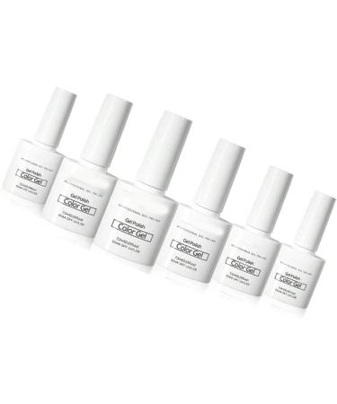 6 Colors Nail Art Gel Paint Long Lasting Prevent Cracking Nail Polish Glue for Salon Home Use - Buy Online on GoSupps.com
