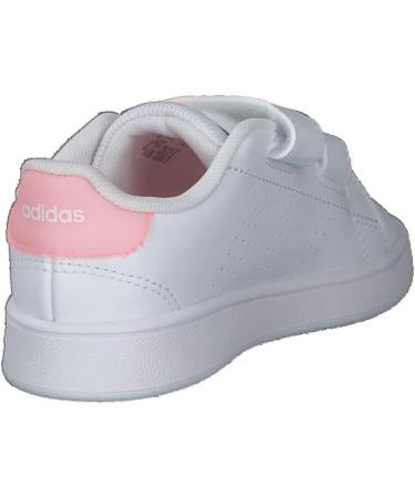 adidas Kids Advantage Cf I Sneaker - Child 8 UK - Ftwr White/ Acid Red - Buy Online on GoSupps.com