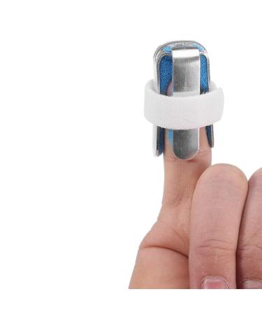 4-Sided Finger Splints 1 Pair Recovery Injury Pain Bending Deformation Fixing Finger Correction Splint with Built-in Aluminium Support Padded (S)