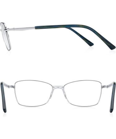 Buy RB Pilot Reading Glasses for Women - Blue Light Blocking Stylish Metal Frame Spring Hinge - 1.5x Magnification - International Shipping Available - Buy Online on GoSupps.com