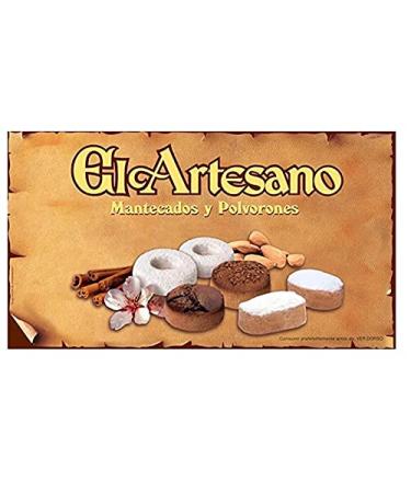 Cerro El Artesano - Mantecados and Polvorones Assortment 600 g Turron De Jijona, Spanish, Nougat, Turron, 600 g (Pack of 1)